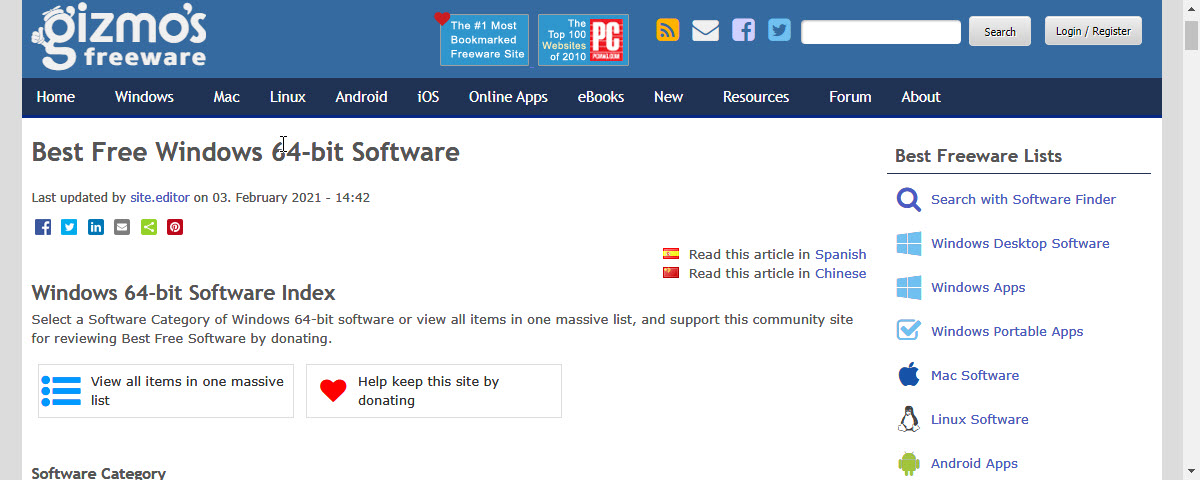 64 bit software download for pc